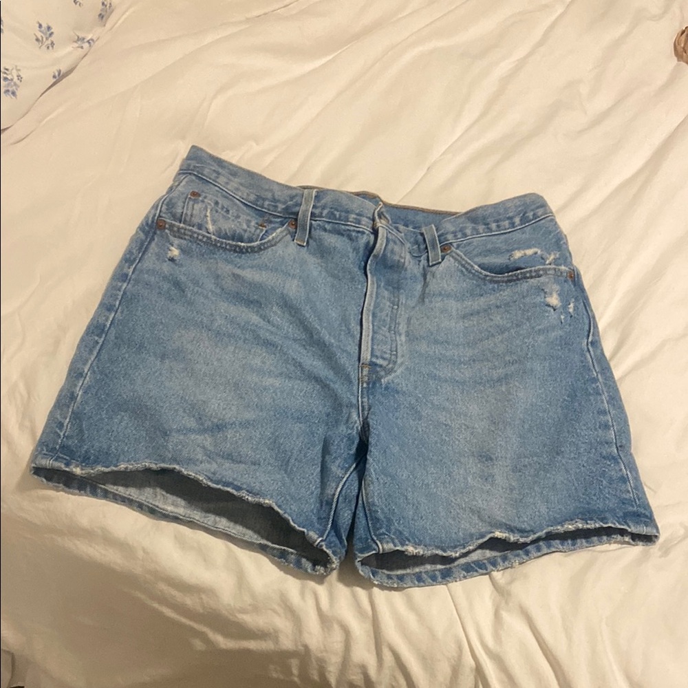 Classic Blue Denim Women's Shorts